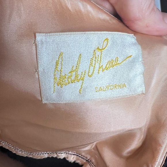 Dorothy O Hara 1940/50’s Vintage Bow with lace Black Cocktail dress size 6 - Picture 6 of 8